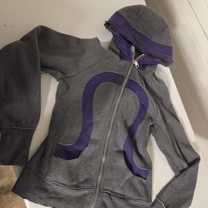 lululemon athletica Gray and Purple Hoodie
